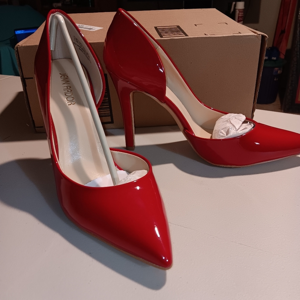 Red Patent Leather High Heels